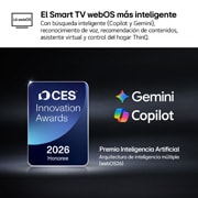 The 2026 CES Innovation Awards Honoree badge in the Artificial Intelligence category recognizes Multi-AI search with Google Gemini and Microsoft Copilot.